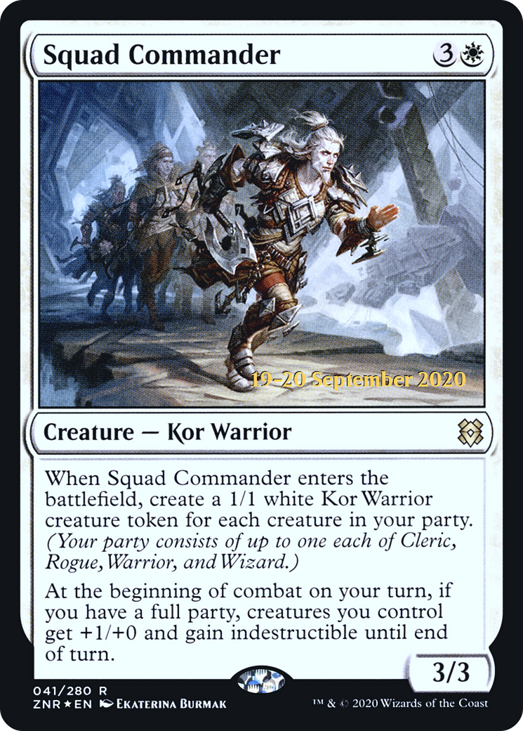 Squad Commander (PRE-41S) [Zendikar Rising Promos] Foil