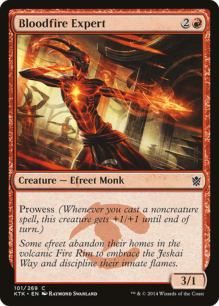 Bloodfire Expert (KTK-101) [Khans of Tarkir]
