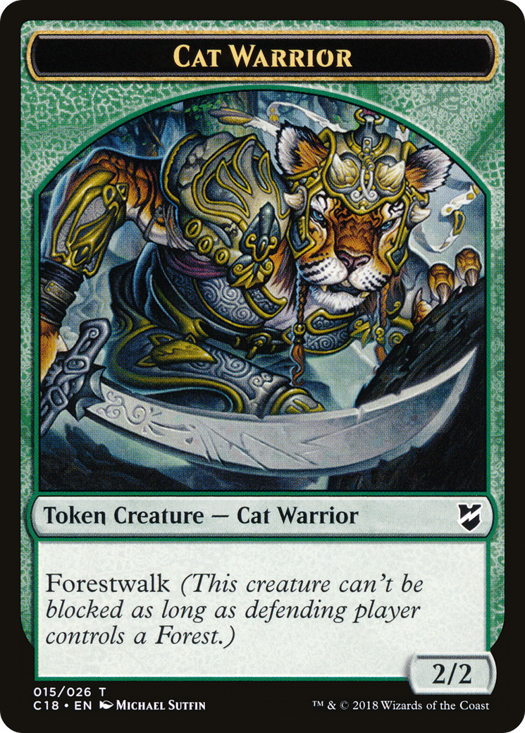 Cat Warrior (TC18-015) [Commander 2018 Tokens]