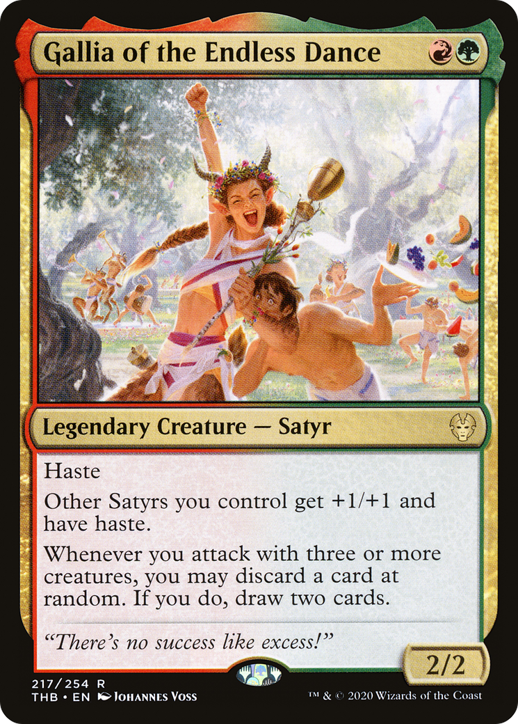 Gallia of the Endless Dance (THB-217) [Theros Beyond Death] Foil