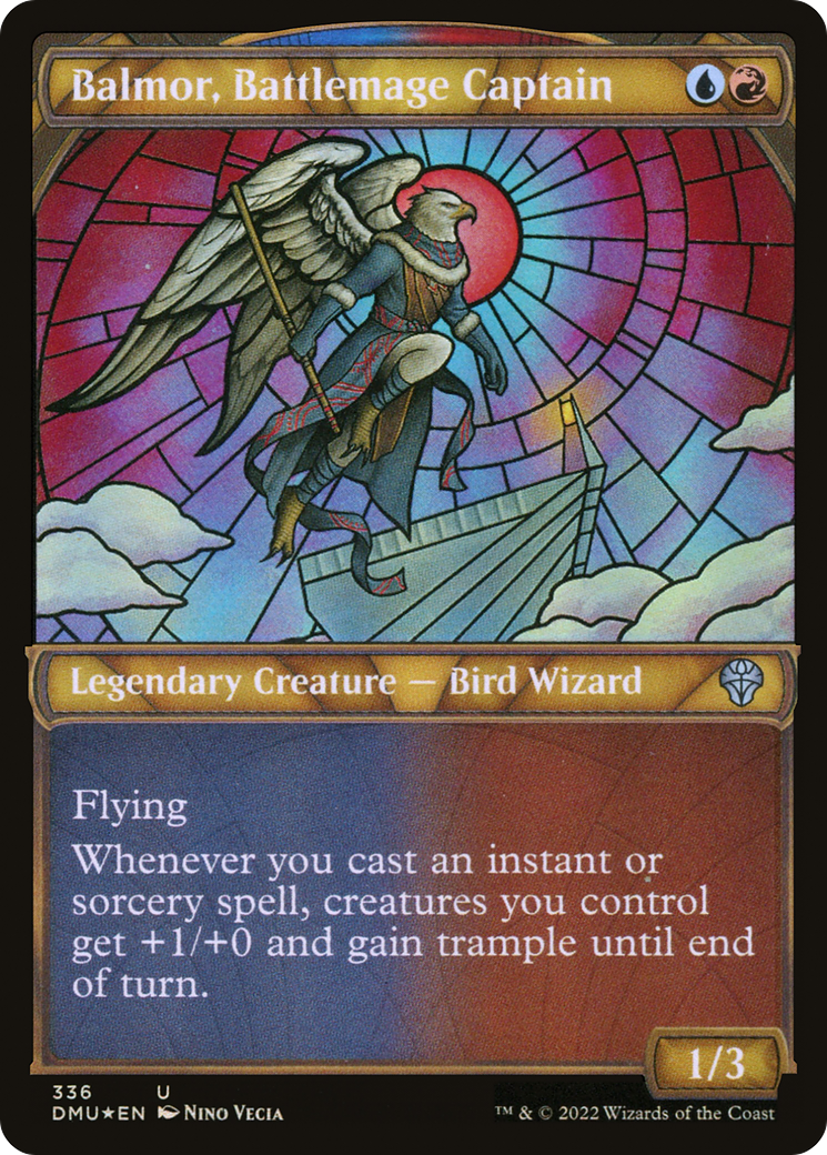 Balmor, Battlemage Captain (Textured Foil) (DMU-336) (Showcase) [Dominaria United] Foil