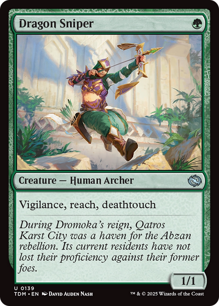 Dragon Sniper (TDM-139) [Tarkir: Dragonstorm] Foil