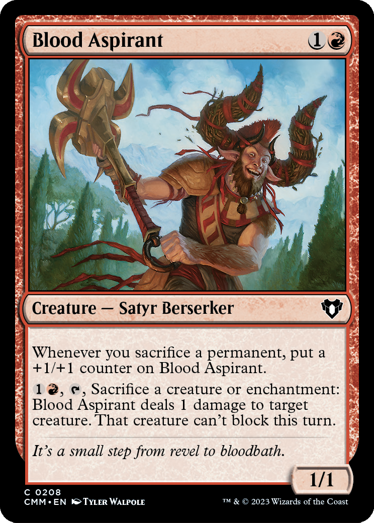 Blood Aspirant (CMM-208) [Commander Masters] Foil
