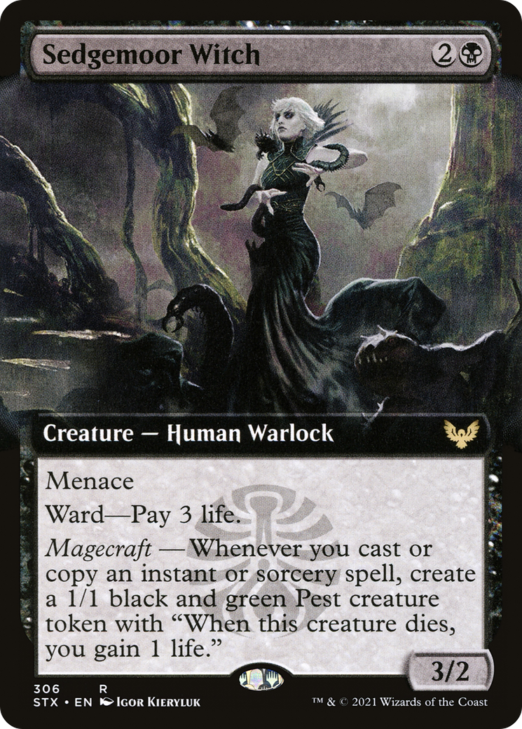 Sedgemoor Witch (Extended Art) (STX-306) [Strixhaven: School of Mages] Foil