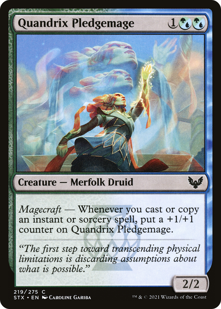 Quandrix Pledgemage (STX-219) [Strixhaven: School of Mages]