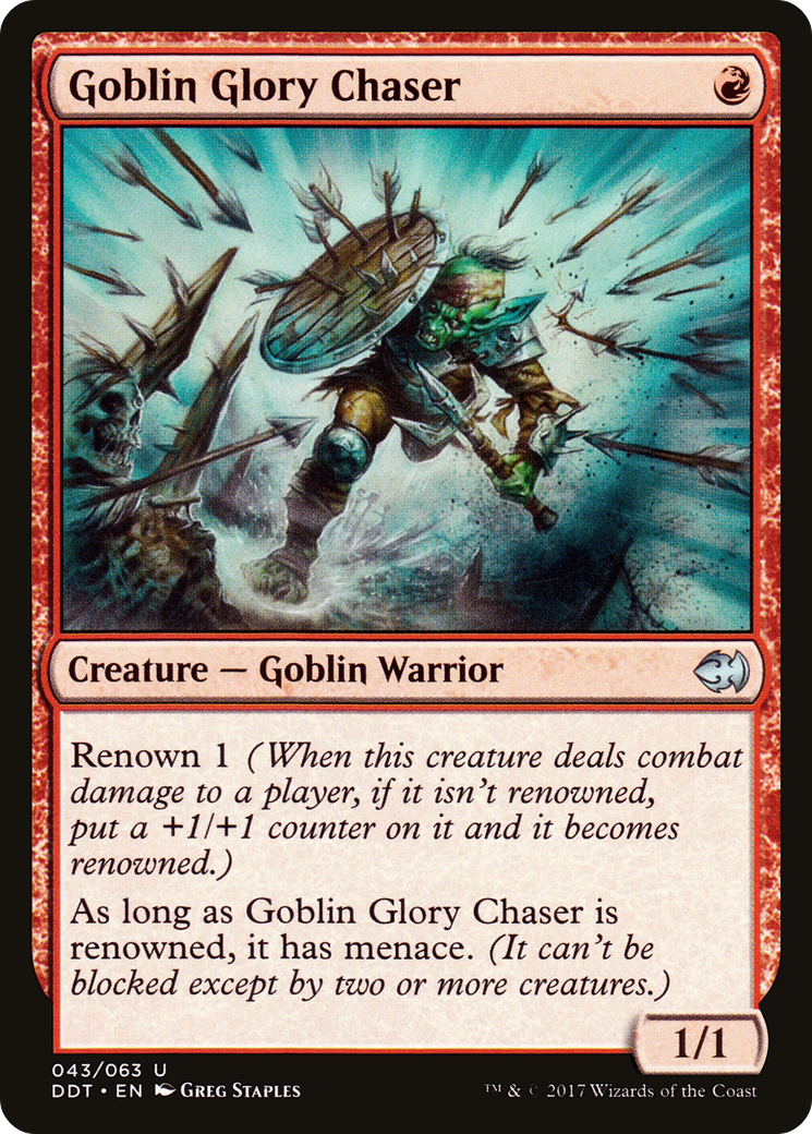 Goblin Glory Chaser (DDT-043) [Duel Decks: Merfolk vs. Goblins]