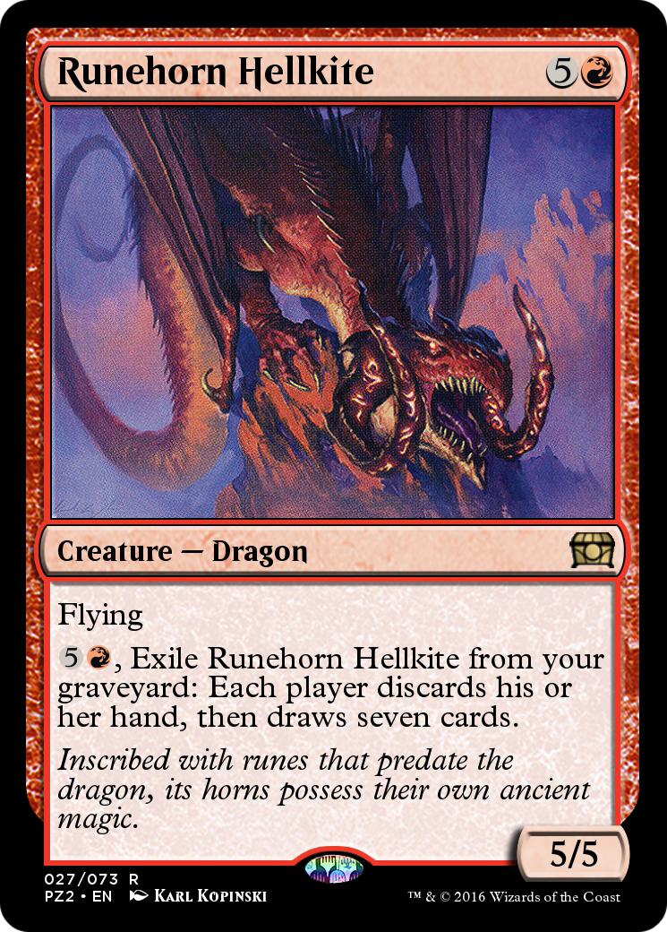 Runehorn Hellkite (PZ2-027) [Treasure Chest] Foil