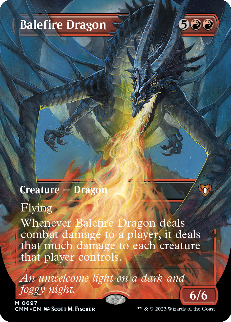 Balefire Dragon (Borderless) (CMM-697) [Commander Masters]