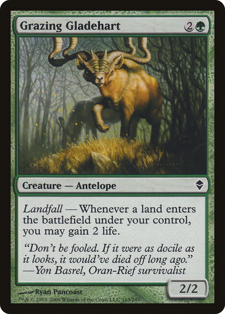 Grazing Gladehart (ZEN-163) [Zendikar] Foil