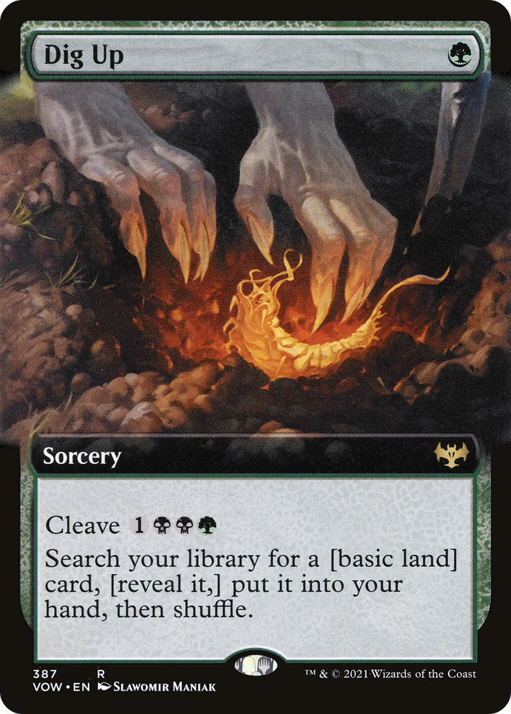 Dig Up (Extended Art) (VOW-387) [Innistrad: Crimson Vow] Foil