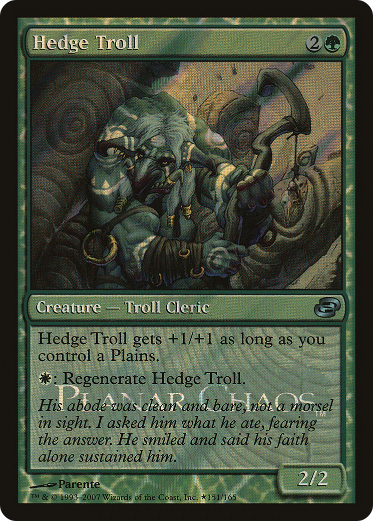 Hedge Troll (LARP-151) (Colorshifted) [Planar Chaos Promos] Foil