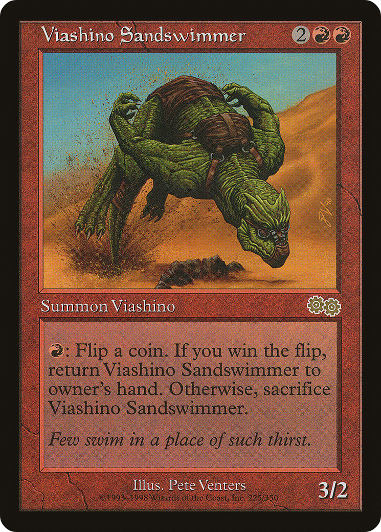 Viashino Sandswimmer (USG-225) [Urza's Saga]