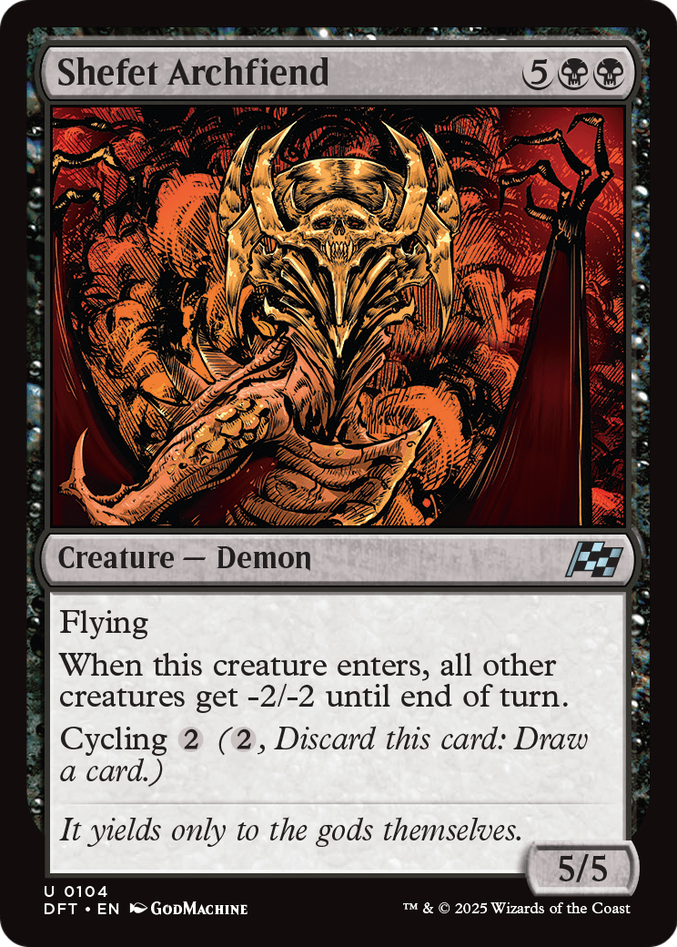 Shefet Archfiend (DFT-104) [Aetherdrift]