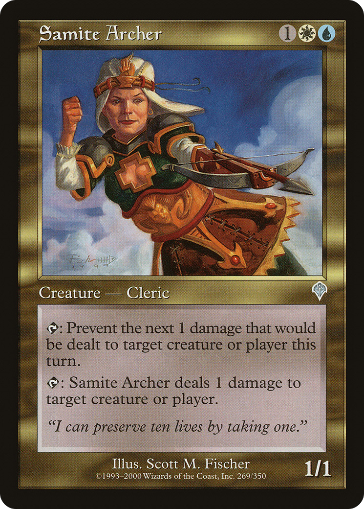 Samite Archer (INV-269) [Invasion] Foil