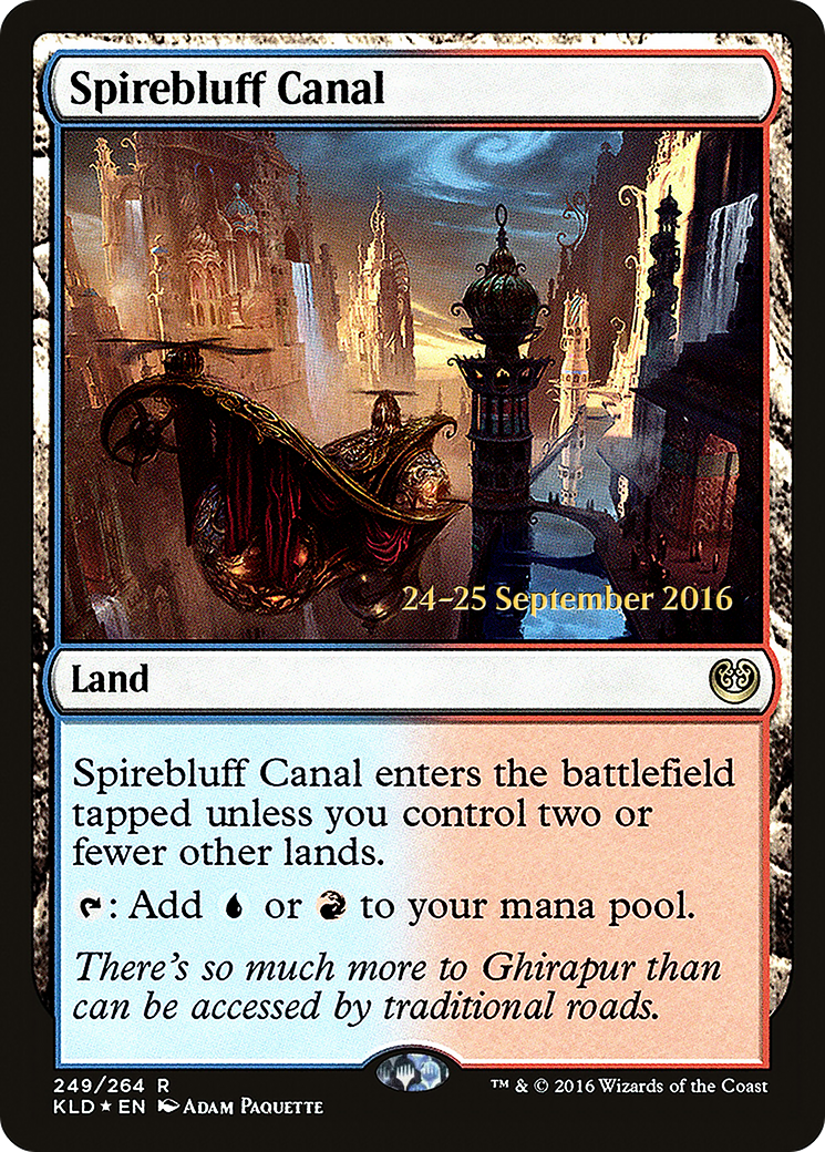 Spirebluff Canal (KLD) (PRE-249S) [Kaladesh Promos] Foil
