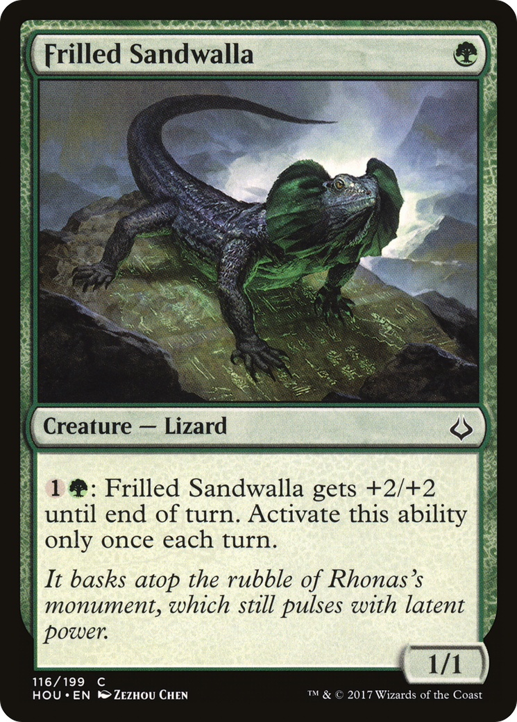 Frilled Sandwalla (HOU-116) [Hour of Devastation] Foil