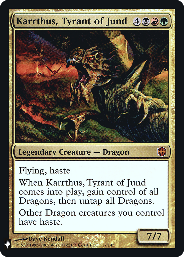 Karrthus, Tyrant of Jund (LIST-ARB-117) [The List] Foil