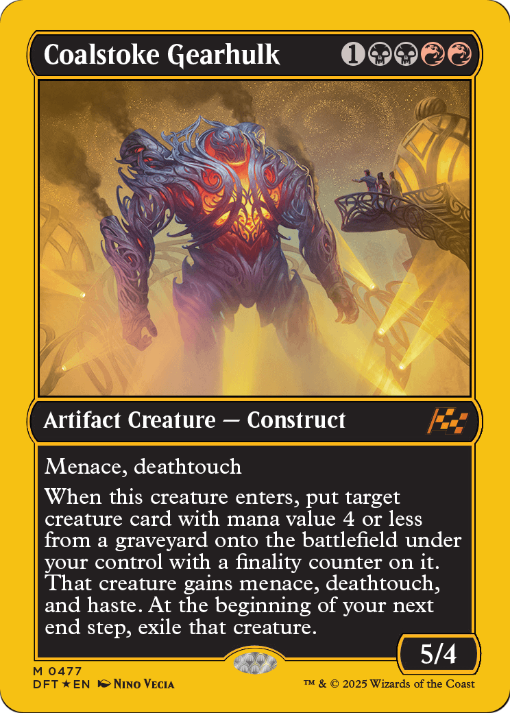 Coalstoke Gearhulk (First-Place Foil) (DFT-477) [Aetherdrift] Foil