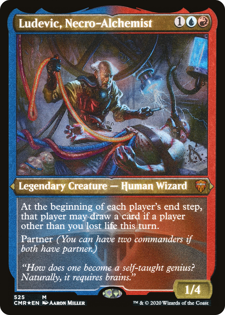 Ludevic, Necro-Alchemist (Foil Etched) (CMR-525) [Commander Legends] Foil