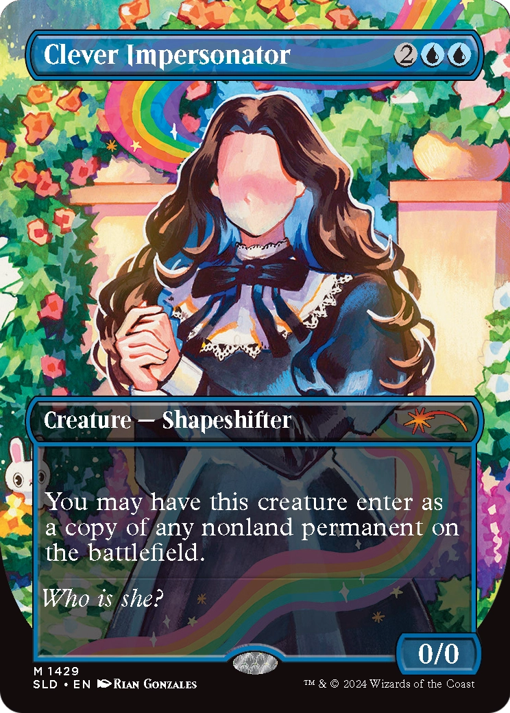 Clever Impersonator (SLD-1429) (Borderless) [Secret Lair Drop]