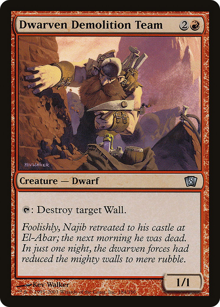 Dwarven Demolition Team (8ED-184) [8th Edition]