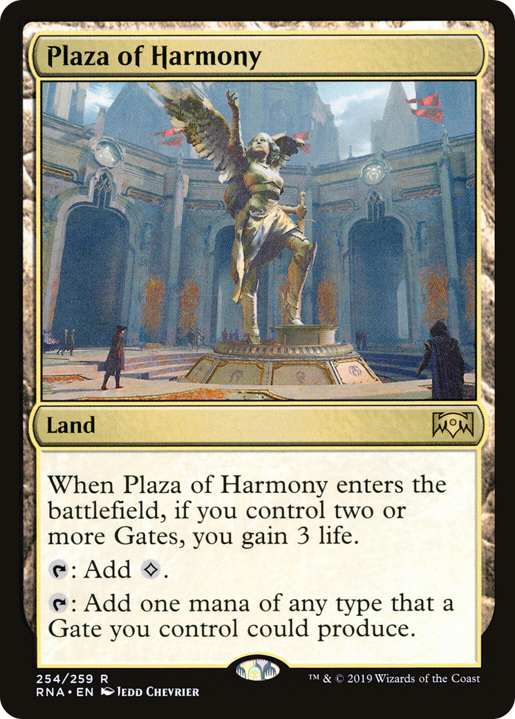 Plaza of Harmony (RNA-254) [Ravnica Allegiance]
