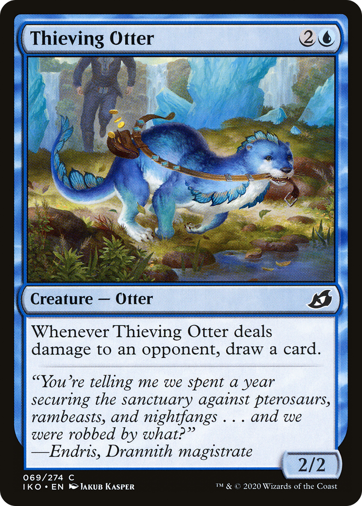 Thieving Otter (IKO-069) [Ikoria: Lair of Behemoths] Foil