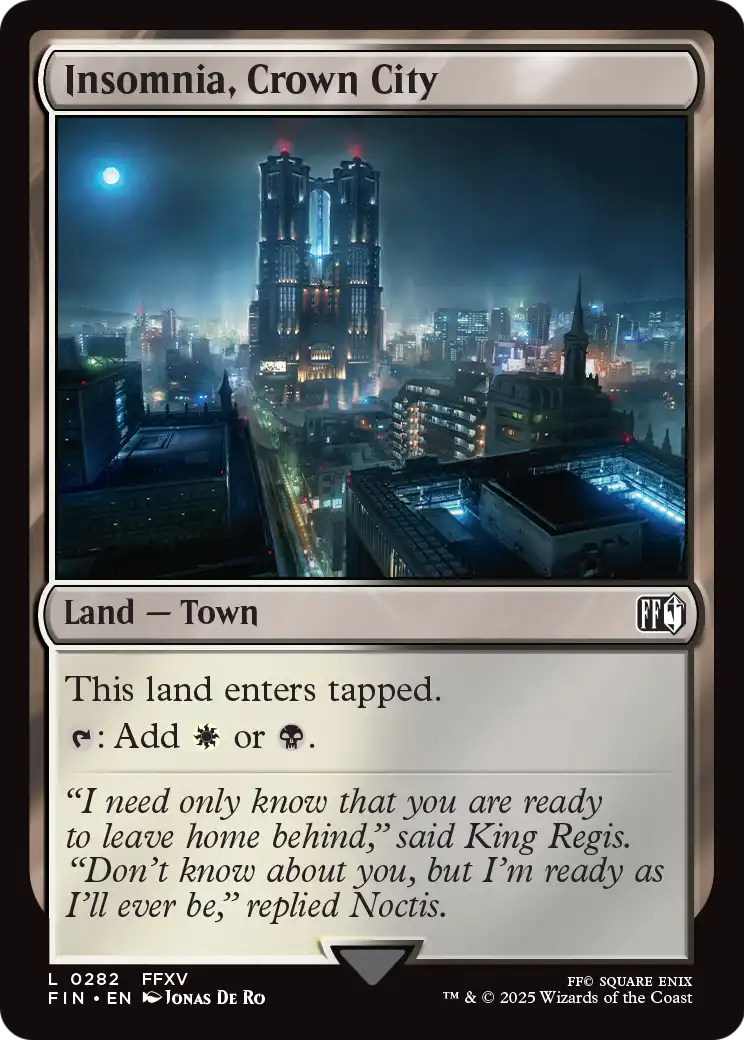 Insomnia, Crown City (FIN-282) [FINAL FANTASY] Foil