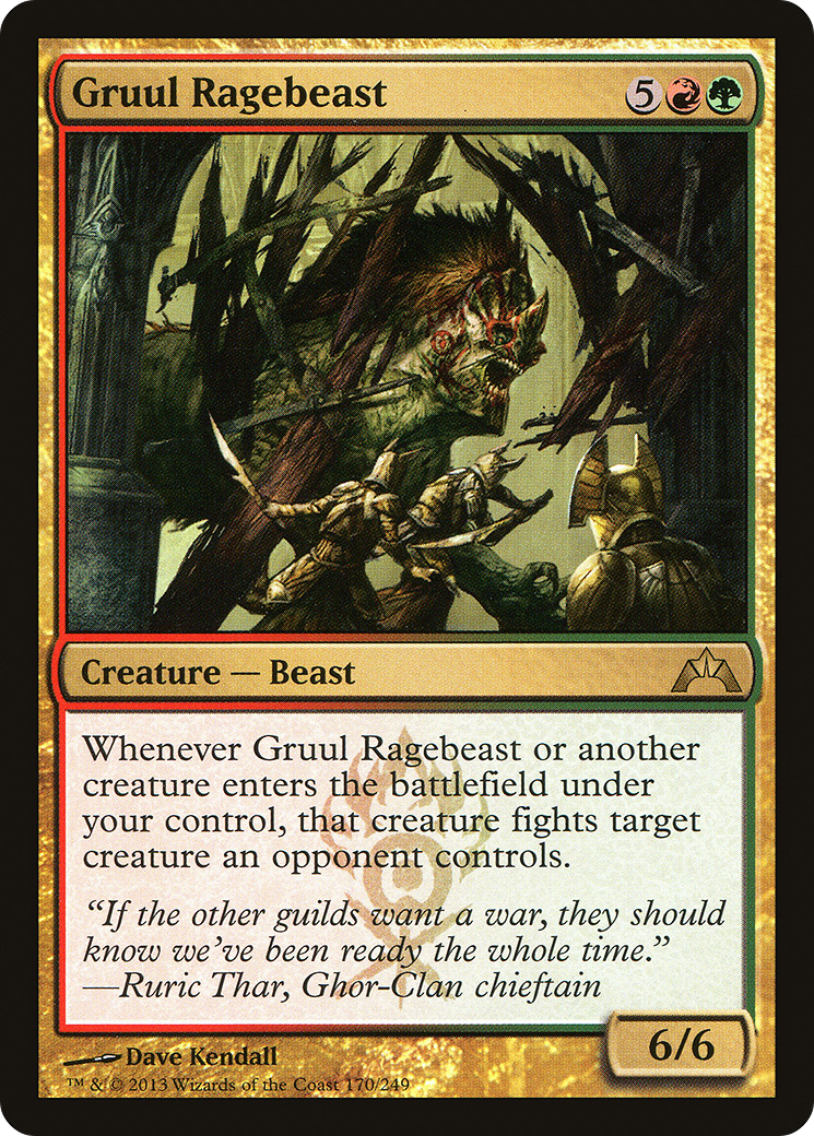 Gruul Ragebeast (GTC-170) [Gatecrash]