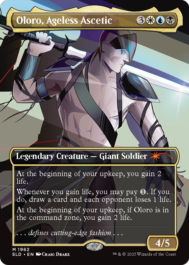Oloro, Ageless Ascetic (SLD-1962) (Borderless) [Secret Lair Drop] Foil