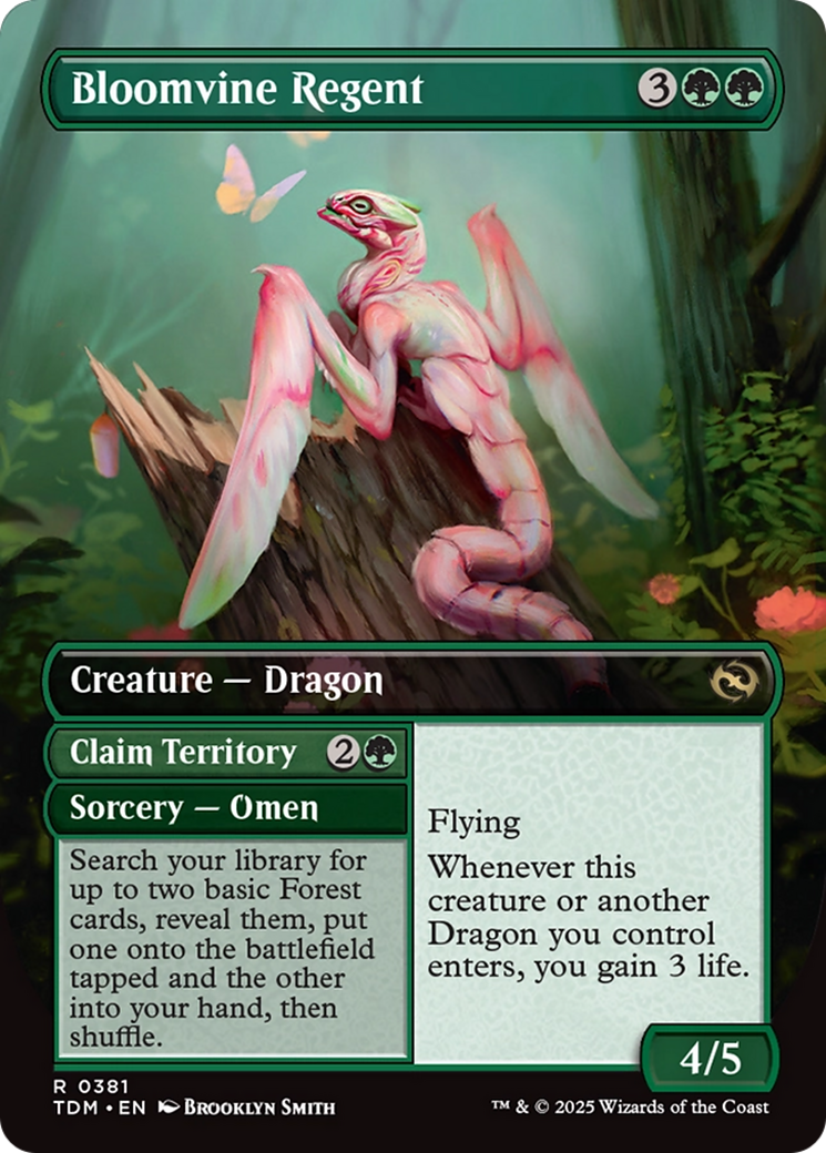 Bloomvine Regent (Borderless) (TDM-381) [Tarkir: Dragonstorm] Foil