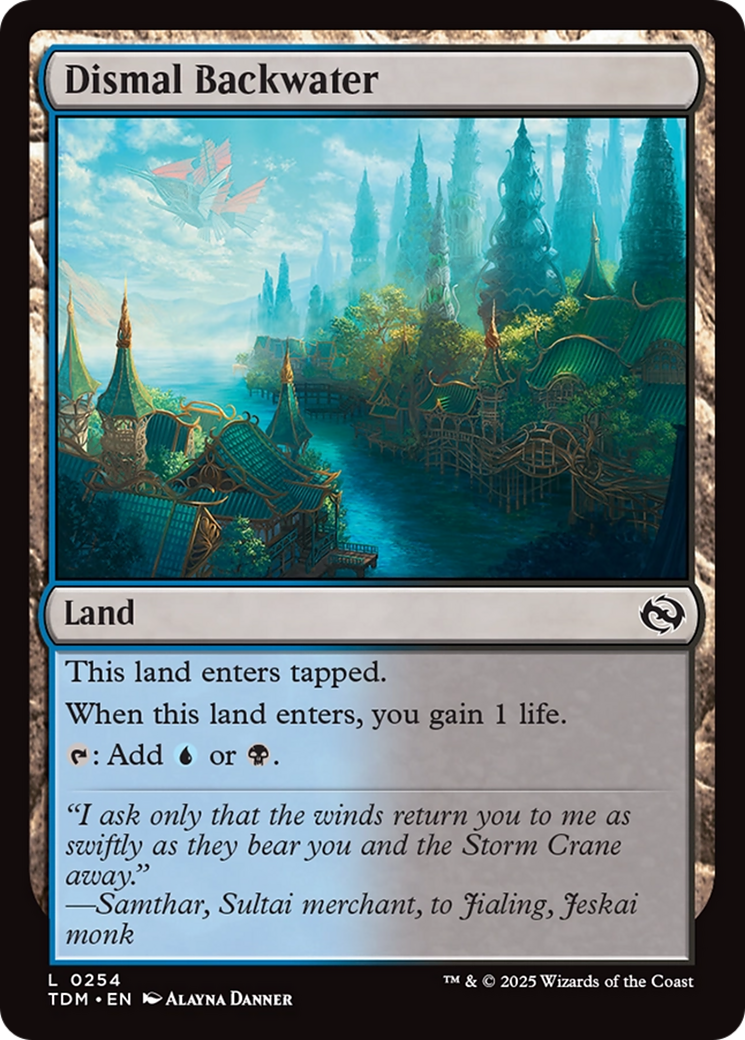 Dismal Backwater (TDM-254) [Tarkir: Dragonstorm] Foil