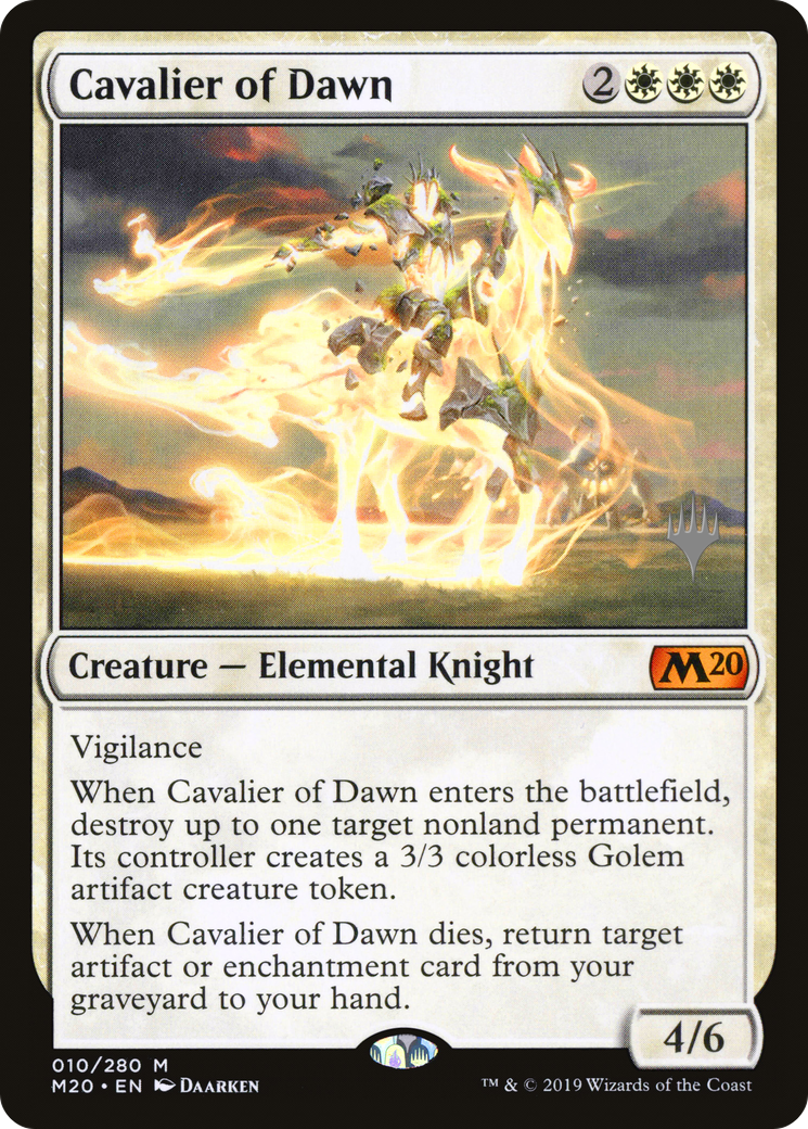Cavalier of Dawn (PPM20-010) [Promo Pack: Core Set 2020 Promos]