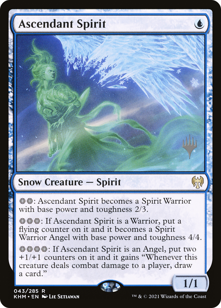 Ascendant Spirit (PPKHM-043) [Promo Pack: Kaldheim Promos] Foil