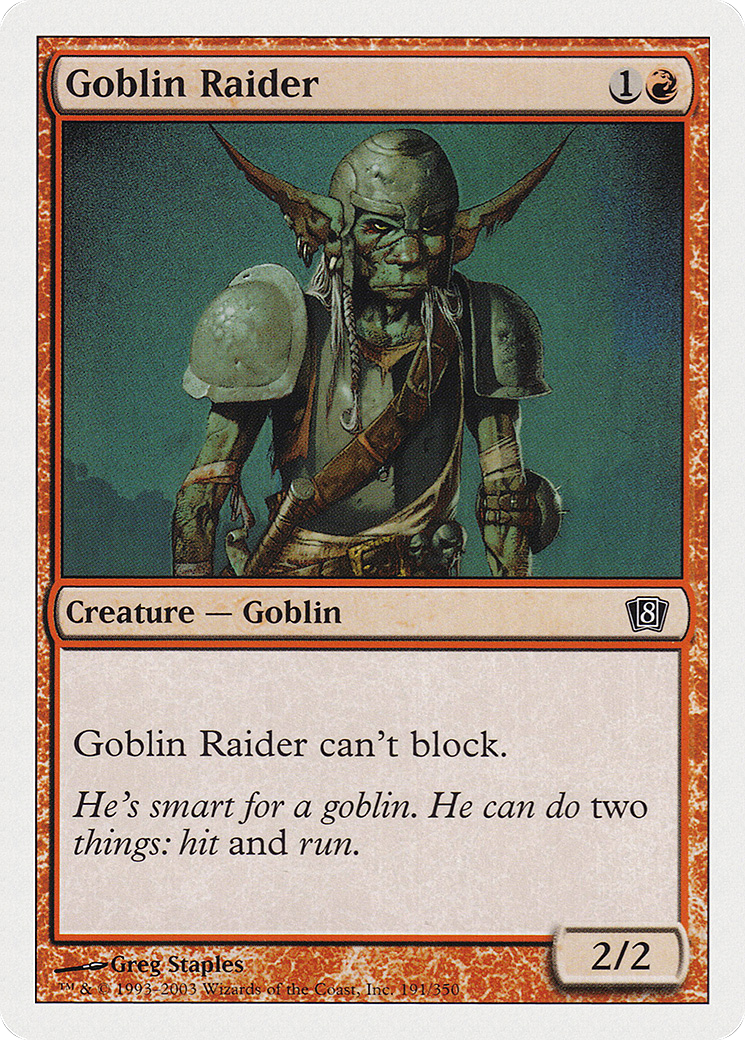 Goblin Raider (8ED-191) [8th Edition] Foil