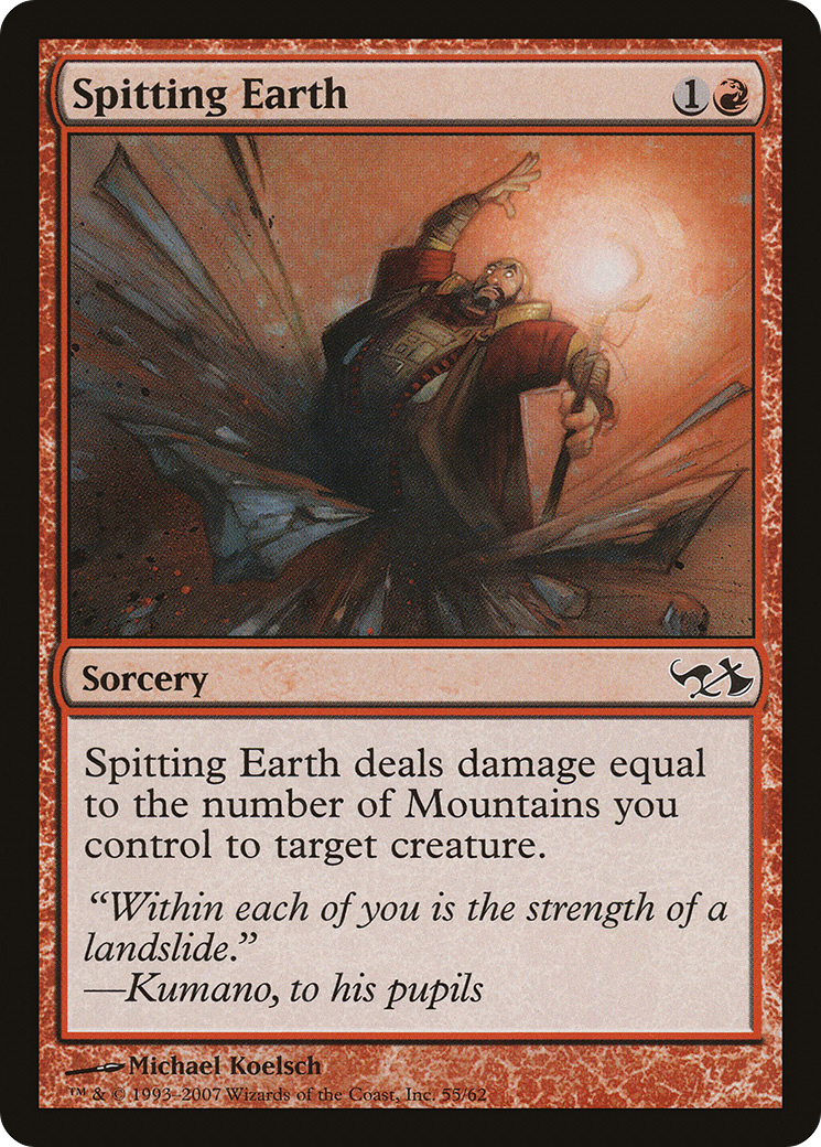 Spitting Earth (EVG-055) [Duel Decks: Elves vs. Goblins]