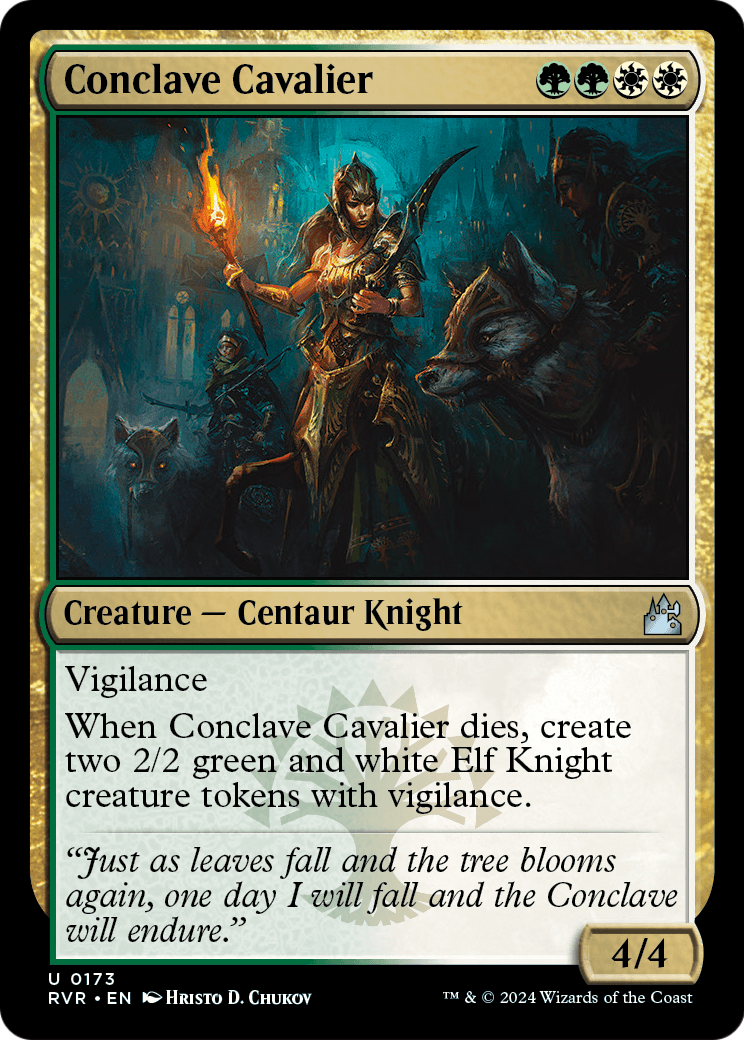 Conclave Cavalier (RVR-173) [Ravnica Remastered] Foil