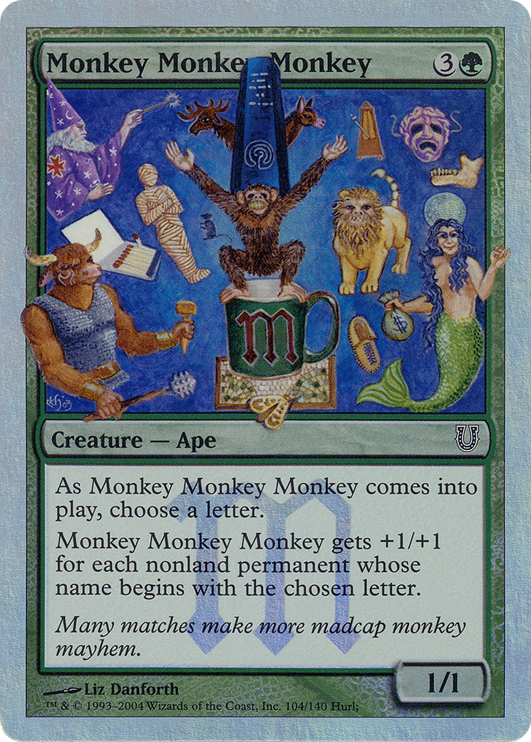 Monkey Monkey Monkey (UNH-104★) [Unhinged] Foil
