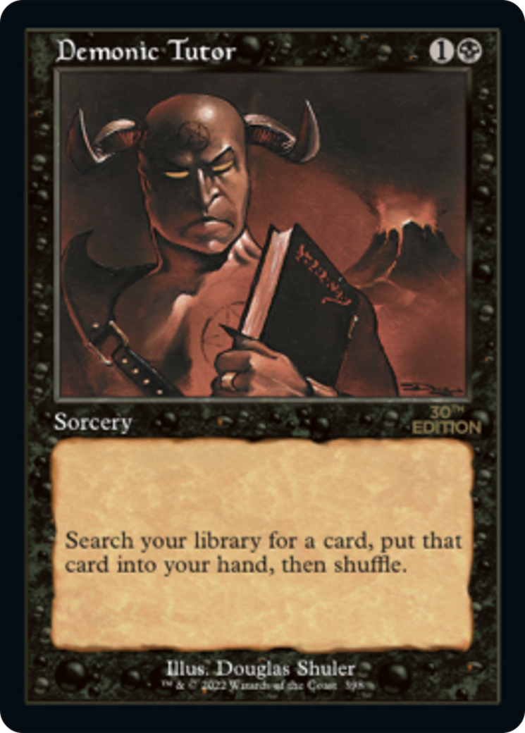 Demonic Tutor (Retro Frame) (30A-398) [30th Anniversary Edition]