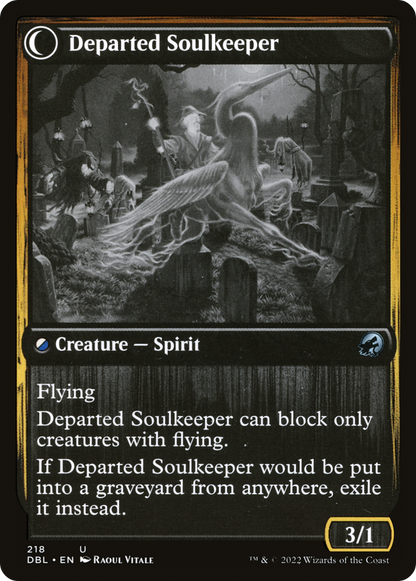 Devoted Grafkeeper (DBL-218) [Innistrad: Double Feature] Foil