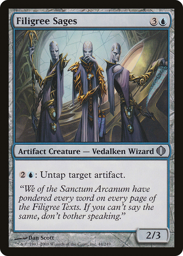 Filigree Sages (ALA-044) [Shards of Alara] Foil