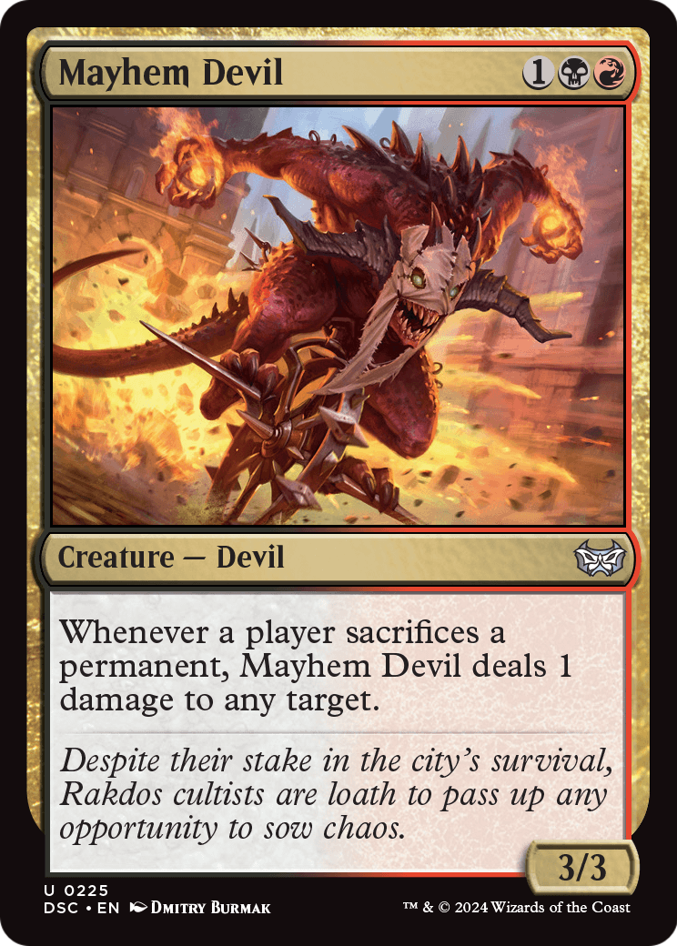 Mayhem Devil (DSC-225) [Duskmourn: House of Horror Commander]