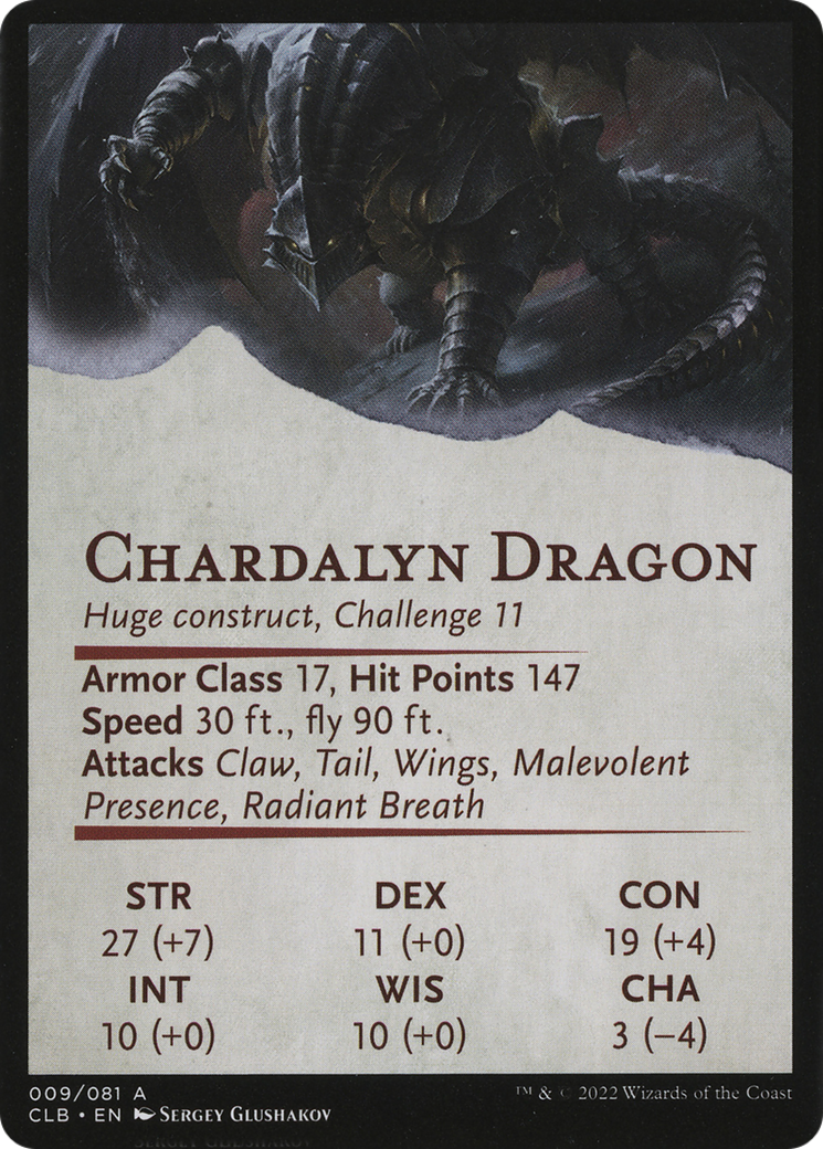 Chardalyn Dragon // Chardalyn Dragon (ACLB-009) (Borderless) [Battle for Baldur's Gate Art Series]
