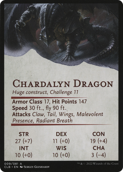 Chardalyn Dragon // Chardalyn Dragon (ACLB-009) (Borderless) [Battle for Baldur's Gate Art Series]