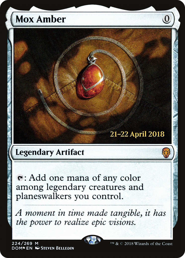 Mox Amber (PRE-224S) [Dominaria Promos] Foil