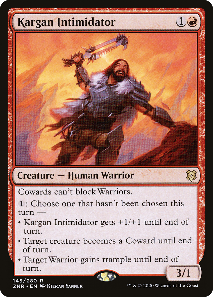 Kargan Intimidator (ZNR-145) [Zendikar Rising] Foil