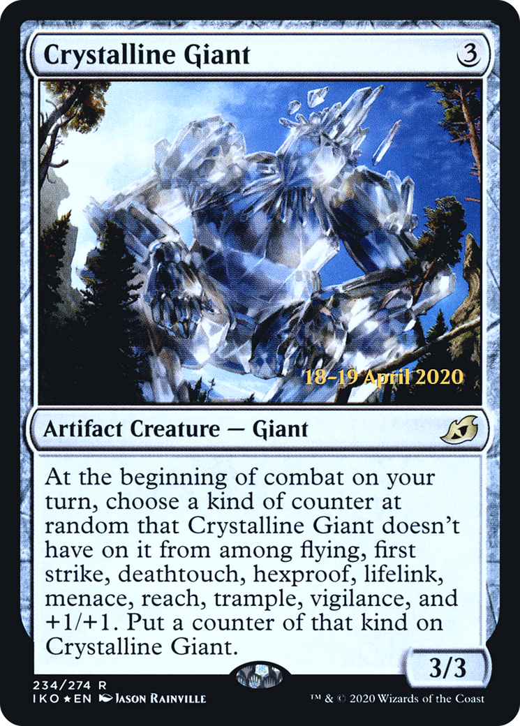 Crystalline Giant (PRE-234S) [Ikoria: Lair of Behemoths Promos] Foil