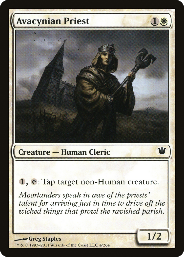 Avacynian Priest (ISD-004) [Innistrad]