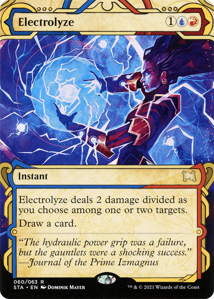 Electrolyze (STA-060) (Showcase) (Borderless) [Strixhaven Mystical Archive] Foil
