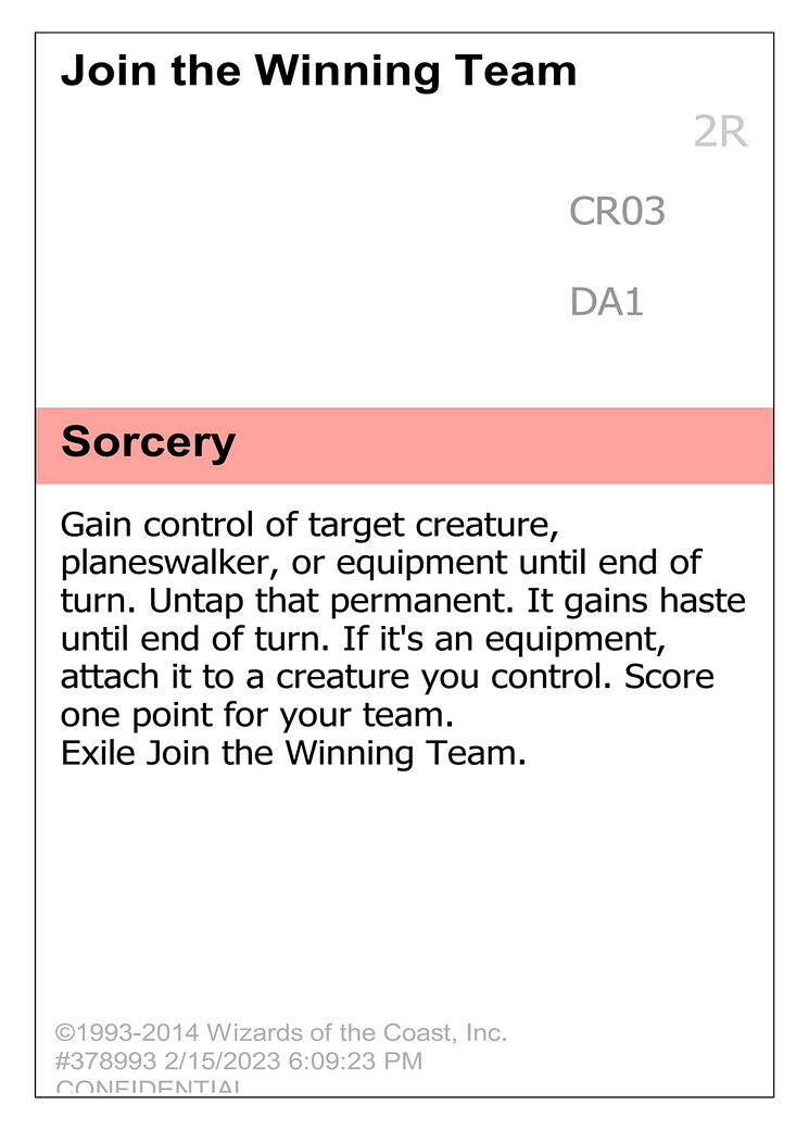 Join the Winning Team [Unknown Event]